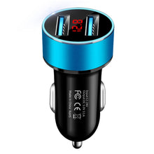 Load image into Gallery viewer, JMG-C016A 5V 3.1A Car Dual USB Charger with LED Display, JMG-C016A (Blue), JMG-C016A (Red), JMG-C016A (Silver), JMG-C016A (Black), JMG-C016A (Gold)