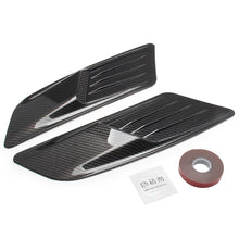 Load image into Gallery viewer, 2 PCS Car Decorative Air Flow Intake Scoop Bonnet Side Fender Vent Hood Set for Ford Mustang 2015-2017, Carbon Fiber, For Ford Mustang 2015-2017, Carbon Fiber
