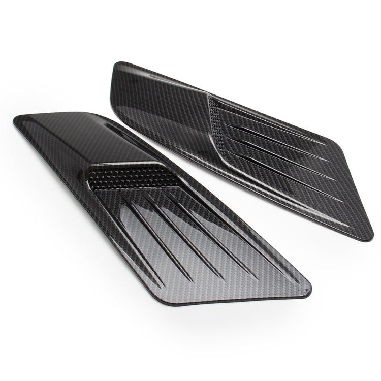 2 PCS Car Decorative Air Flow Intake Scoop Bonnet Side Fender Vent Hood Set for Ford Mustang 2015-2017, Carbon Fiber, For Ford Mustang 2015-2017, Carbon Fiber