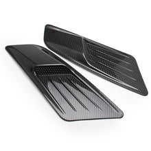 Load image into Gallery viewer, 2 PCS Car Decorative Air Flow Intake Scoop Bonnet Side Fender Vent Hood Set for Ford Mustang 2015-2017, Carbon Fiber, For Ford Mustang 2015-2017, Carbon Fiber
