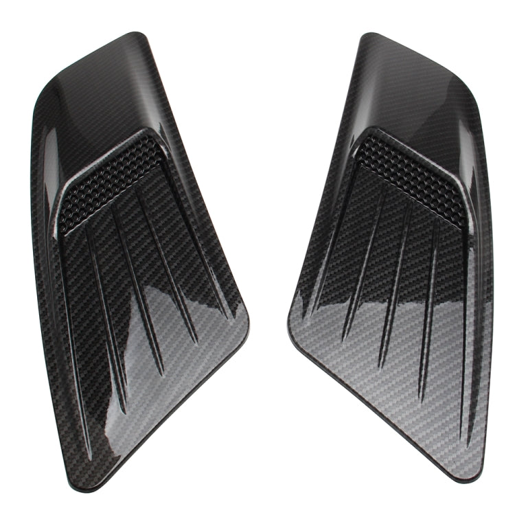2 PCS Car Decorative Air Flow Intake Scoop Bonnet Side Fender Vent Hood Set for Ford Mustang 2015-2017, Carbon Fiber, For Ford Mustang 2015-2017, Carbon Fiber