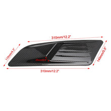 Load image into Gallery viewer, 2 PCS Car Decorative Air Flow Intake Scoop Bonnet Side Fender Vent Hood Set for Ford Mustang 2015-2017, Carbon Fiber, For Ford Mustang 2015-2017, Carbon Fiber