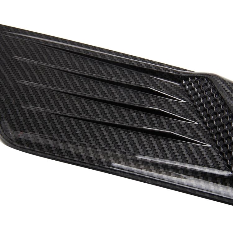 2 PCS Car Decorative Air Flow Intake Scoop Bonnet Side Fender Vent Hood Set for Ford Mustang 2015-2017, Carbon Fiber, For Ford Mustang 2015-2017, Carbon Fiber