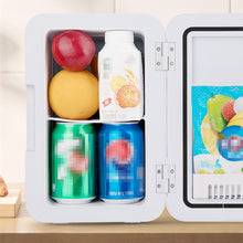 Load image into Gallery viewer, 8L 37-48W Tempered Glass Panel Car / Home Mini Refrigerator US Plug, 8L US Plug(Gold), 8L US Plug(Silver)