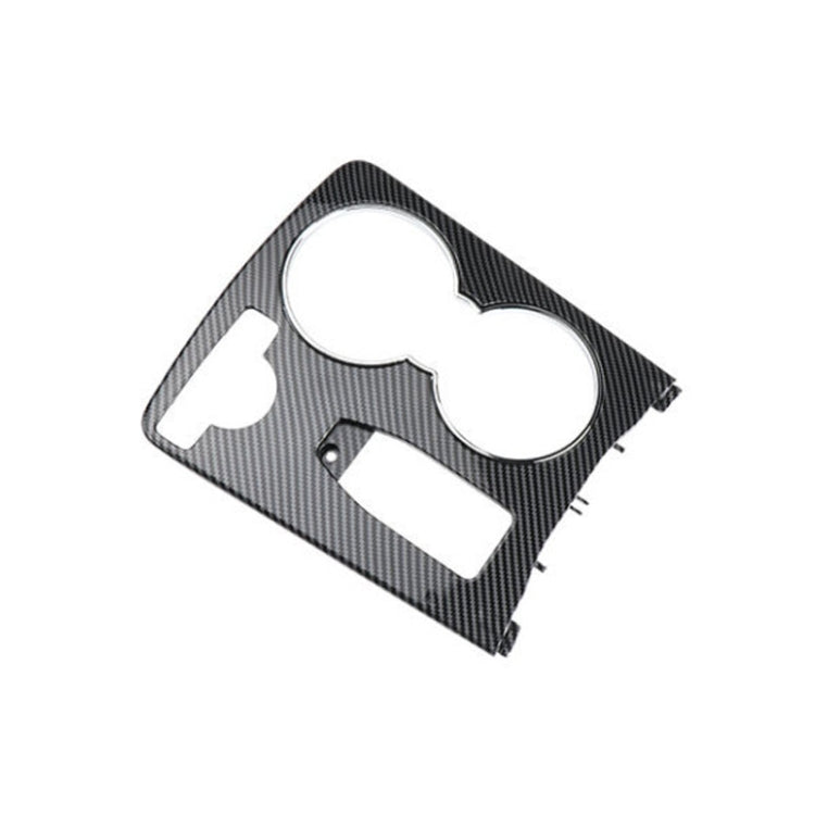 Car Carbon Fiber Central Control Storage Box Round Cover 2046800107 for Mercedes-Benz C-Class W204 2007-2014, Left Driving, Round Carbon Fiber
