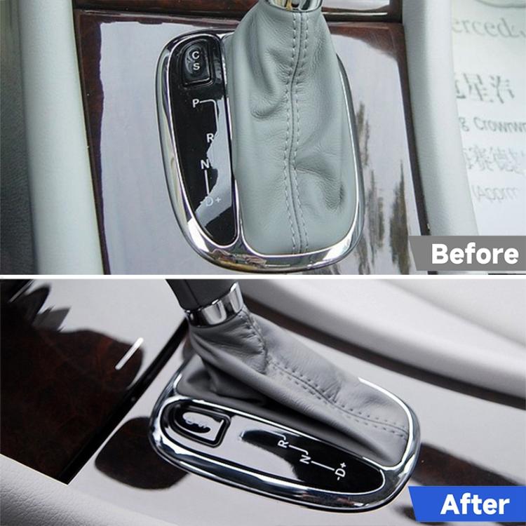 Car Gear Lever Plating Decorative Frame for Benz C-class W203 Before 2007, Left Driving, Gear Lever Plating