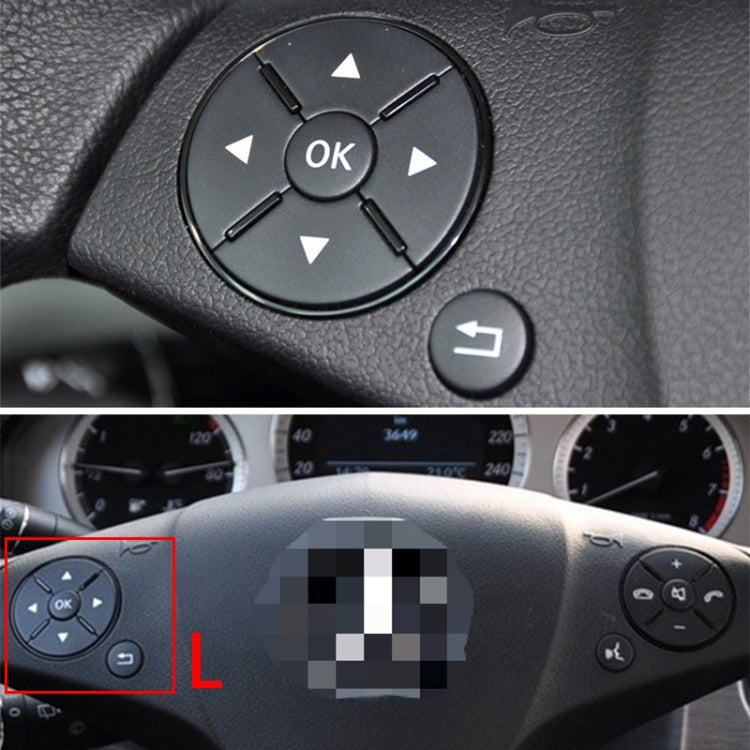 Car Multi-functional Steering Wheel Left Switch Button for Mercedes-Benz W204 / W212 / X204 2008-2015, Left and Right Drive Universal, Left Switch Button (Black), Left Switch Button (Grey), Left Switch Button (Beige), Left Switch Button (Brown)