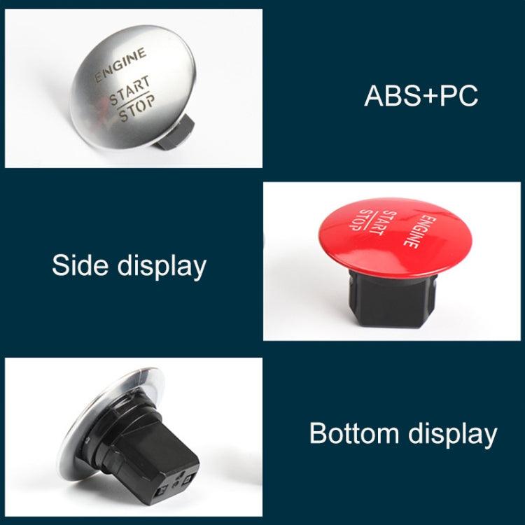 Car Keyless One-key Start Button Switch 2215450714 for Mercedes-Benz W164 / W205, Red