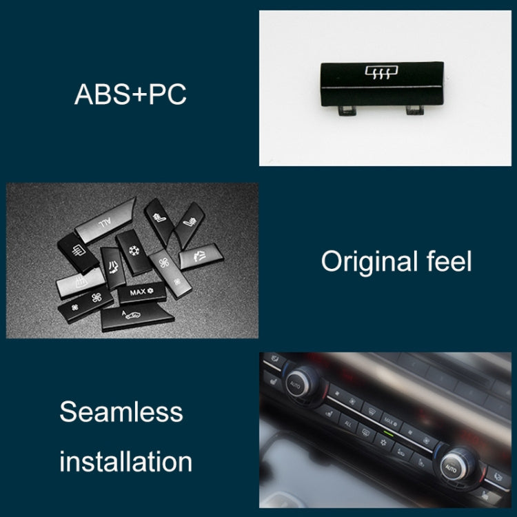 Car Air Conditioner Panel Switch Button 14-button 61319313923 for BMW F10 / F07 / F02, 14-button