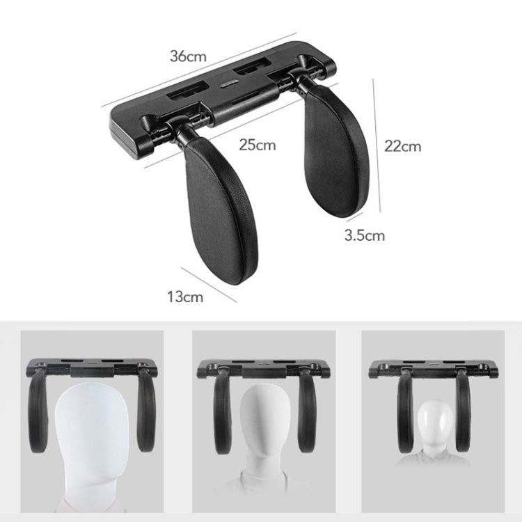 A02 Adjustable Car Auto U-shaped Memory Foam Neck Rest Cushion Seat Pillow, A02 (Black), A02 (Beige)