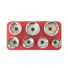 Load image into Gallery viewer, ZK-077 7 in 1 Car Cartridge Housing Oil Filter Cap Wrench Socket Set Tool Kit, ZK-077