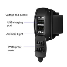 Load image into Gallery viewer, Car 4.8A Double-sided Mobile Phone Charger, 4.8A