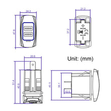 Load image into Gallery viewer, Car 4.8A Double-sided Mobile Phone Charger, 4.8A