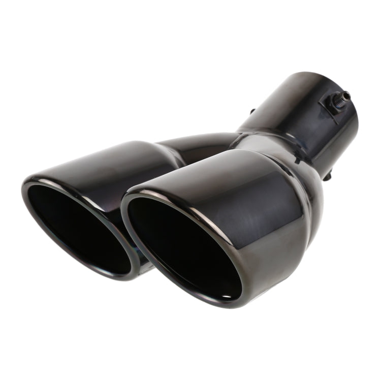 Universal Car Styling Stainless Steel Elbow Exhaust Tail Muffler Tip Pipe, Inside Diameter: 7.2cm, Elbow Inside Diameter: 7.2cm (Grey), Elbow Inside Diameter: 7.2cm (Blue), Elbow Inside Diameter: 7.2cm (Silver)
