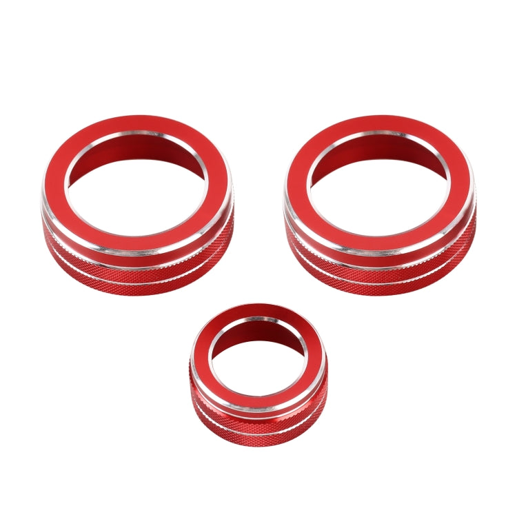 3 PCS Car Metal Air Conditioner Knob Case for Honda CR-V 2017-2021, For Honda CR-V 2017-2021 (Blue), For Honda CR-V 2017-2021 (Red), For Honda CR-V 2017-2021 (Silver)