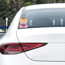 Load image into Gallery viewer, Baby in Car Free Sticker Warning Sticker, Baby in Car Warning Sticker