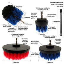 Load image into Gallery viewer, 4 in 1 Floor Wall Window Glass Cleaning Descaling Electric Drill Brush Head Set, Random Color Delivery, 4 in 1