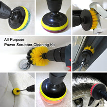 Load image into Gallery viewer, 4 in 1 Floor Wall Window Glass Cleaning Descaling Electric Drill Brush Head Set, Random Color Delivery, 4 in 1