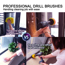Load image into Gallery viewer, 12 in 1 4 inch Sponge Scouring Pad Floor Wall Window Glass Cleaning Descaling Electric Drill Brush Head Set, 12 in 1