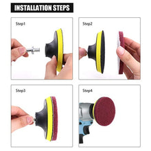 Load image into Gallery viewer, 13 in 1 4 inch Sponge Scouring Pad Floor Wall Window Glass Cleaning Descaling Electric Drill Brush Head Set, 13 in 1