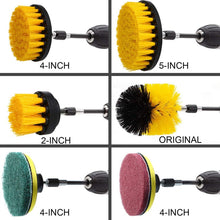 Load image into Gallery viewer, 14 in 1 4 inch Sponge Scouring Pad Floor Wall Window Glass Cleaning Descaling Electric Drill Brush Head Set, Random Color Delivery, 14 in 1