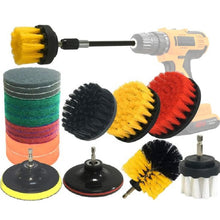 Load image into Gallery viewer, 20 in 1 Floor Wall Window Glass Cleaning Descaling Electric Drill Brush Head Set, 20 in 1
