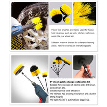 Load image into Gallery viewer, 37 in 1 Floor Wall Window Glass Cleaning Descaling Electric Drill Brush Head Set, 37 in 1