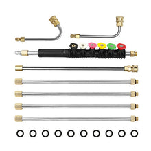 Load image into Gallery viewer, 8 in 1 Car Wash High Pressure Spray Nozzle Cleaning Extension Rod, 8 in 1 Spray Nozzle