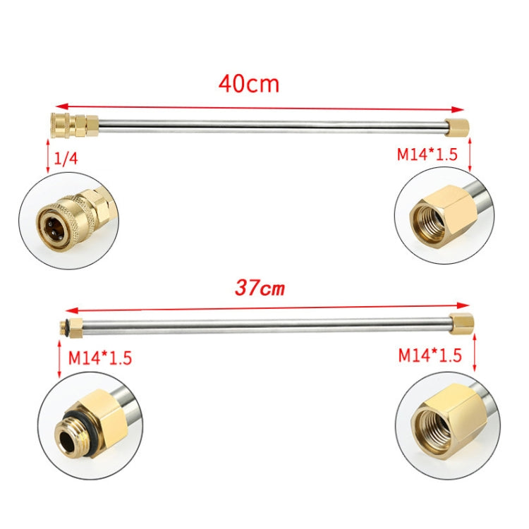 8 in 1 Car Wash High Pressure Spray Nozzle Cleaning Extension Rod, 8 in 1 Spray Nozzle