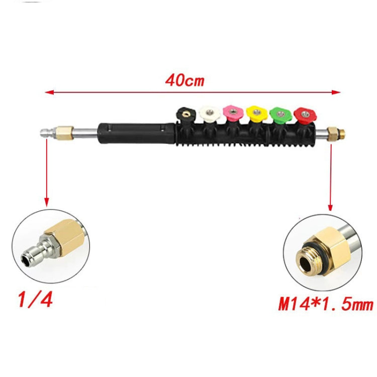 8 in 1 Car Wash High Pressure Spray Nozzle Cleaning Extension Rod, 8 in 1 Spray Nozzle