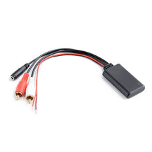 Load image into Gallery viewer, Car 2RCA Lotus Male Head AUX Music + MIC Bluetooth Phone Cable, Cable Length: 1.5m, Car 2RCA Lotus Male Head AUX Cable