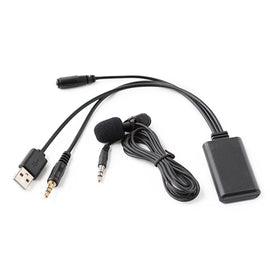 Car AUX Music + MIC Bluetooth Phone Cable, Cable Length: 1.5m, Car AUX Cable