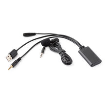 Load image into Gallery viewer, Car AUX Music + MIC Bluetooth Phone Cable, Cable Length: 1.5m, Car AUX Cable