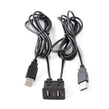 Load image into Gallery viewer, Car Universal Modified Dual USB Interface Charging Cable Switch Holder for Alpine / Pioneer, USB+USB
