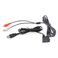 Load image into Gallery viewer, Car Universal Modified USB AUX Extension Cable USB+2RCA Lotus Male Switch Holder for Alpine / Pioneer, USB AUX Extension Cable