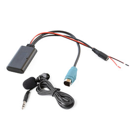 Car AUX Bluetooth Wireless Music Audio Cable + MIC for Alpine Kce-237b 123E 101E 102E 105E 117J 305S, For Alpine Kce-237b 123E