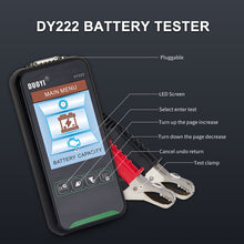Load image into Gallery viewer, DUOYI DY222 Car 12V / 24V Battery Tester, DY222