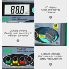 Load image into Gallery viewer, DUOYI DY4100 High-precision Digital Ground Resistance Meter Resistance Tester, DY4100