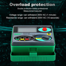 Load image into Gallery viewer, DUOYI DY4100 High-precision Digital Ground Resistance Meter Resistance Tester, DY4100