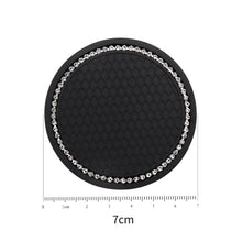 Load image into Gallery viewer, 2 PCS Car Diamond Anti-skid Soft Rubber Water Cup Mat
