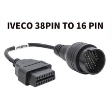 Load image into Gallery viewer, 38 Pin to OBD2 Truck Cable for IVECO, For IVECO