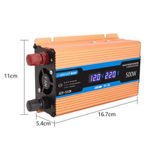 Load image into Gallery viewer, Carmaer 60V to 220V 500W Car Multi-function Double Digital Display Inverter Household Power Converter, 60V to 220V 500W
