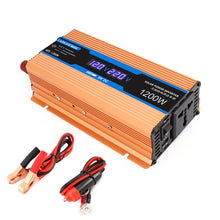 Load image into Gallery viewer, Carmaer 12V to 220V 1200W Car Multi-function Double Digital Display Inverter Household Power Converter, 12V to 220V 1200W