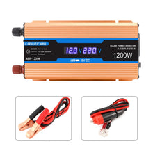 Load image into Gallery viewer, Carmaer 12V to 220V 1200W Car Multi-function Double Digital Display Inverter Household Power Converter, 12V to 220V 1200W