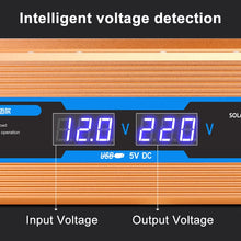 Load image into Gallery viewer, Carmaer 12V to 220V 1200W Car Multi-function Double Digital Display Inverter Household Power Converter, 12V to 220V 1200W