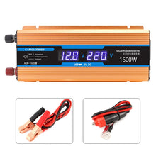 Load image into Gallery viewer, Carmaer 12V to 220V 1600W Car Multi-function Double Digital Display Inverter Household Power Converter, 12V to 220V 1600W