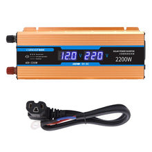Load image into Gallery viewer, Carmaer 48V to 220V 2200W Car Multi-function Double Digital Display Inverter Household Power Converter, 48V to 220V 2200W