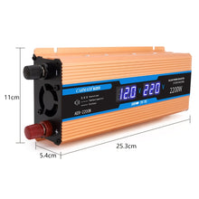Load image into Gallery viewer, Carmaer 48V to 220V 2200W Car Multi-function Double Digital Display Inverter Household Power Converter, 48V to 220V 2200W
