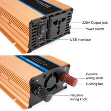 Load image into Gallery viewer, Carmaer 48V to 220V 2200W Car Multi-function Double Digital Display Inverter Household Power Converter, 48V to 220V 2200W