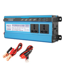 Load image into Gallery viewer, Carmaer 24V to 220V 2200W Three Socket Car Double Digital Display Inverter Household Power Converter, 24V to 220V 2200W